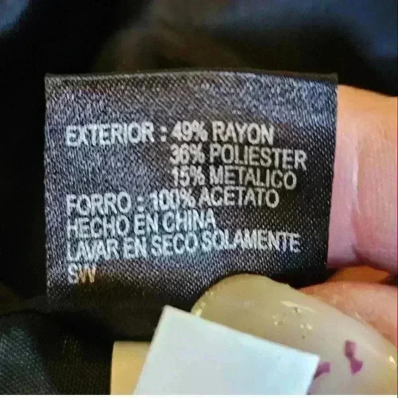 Gianni Bini Womens black silver strapless  Dress Size 0 - Picture 12 of 12